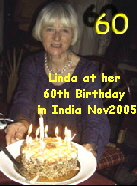 Linda at her 
60th Birthday 
in India Nov2005